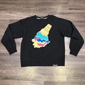 Pink Dolphin Sweatshirt Streetwear Skate Black Men’s Medium